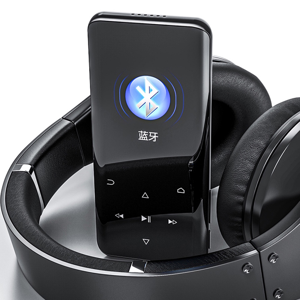 Faaeal RUIZU D25 เครื่องเล่น MP3 บลูทูธ เครื่องเล่นเพลง MP4 แบบพกพา พร้อมลําโพงวิทยุ FM EBook รองรับการ์ด TF