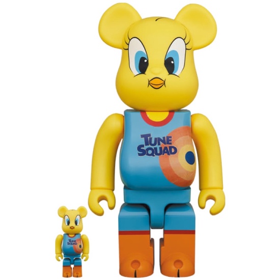 Bearbrick Tweety Space Jam: A New Legacy 400% & 100% | Medicom Toys Be@rbrick