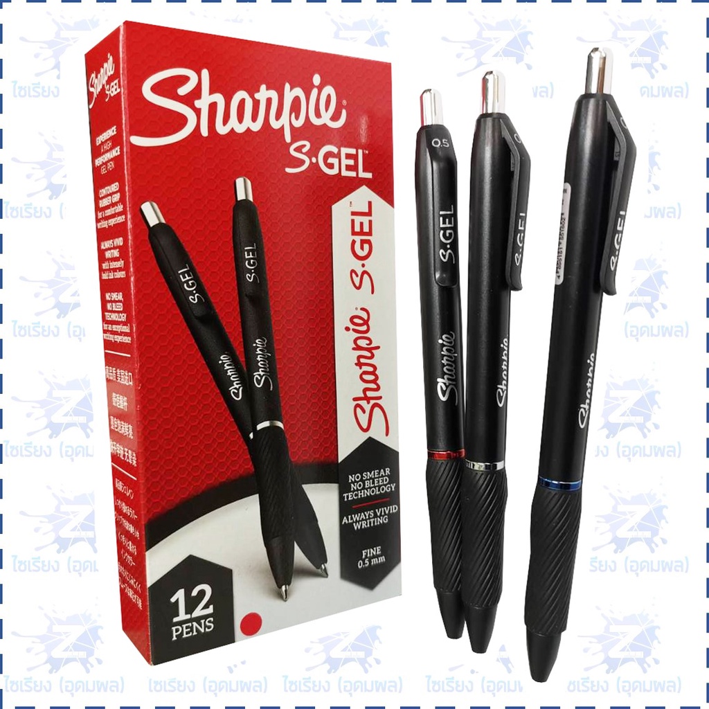 3pcs Sharpie S-Gel Gel Pens 0.5mm No Smear No Bleed Black Bue Red Ink Quick  Dry Smooth Gel Ink Pen Rubber Grip Office Supplies - AliExpress