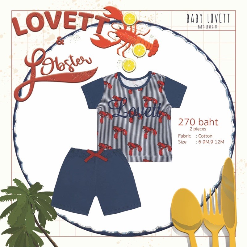 Size3T ,  New‼️ Babylovett Lobter Collection🦐🦞