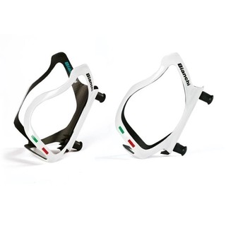 BIANCHI BOTTLE CAGE CARBON S 3K/UD ขากระติก (White)