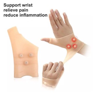 Magnet hand protector ซิลิโคนสวมข้อมือลดปวดแก้อักเสบพลังแม่เหล็ก