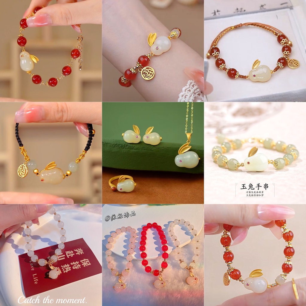 สร้อยข้อมือ ประดับลูกปัดหินถัก ทรงไม่สม่ําเสมอ เหมาะกับของขวัญ สําหรับผู้หญิง