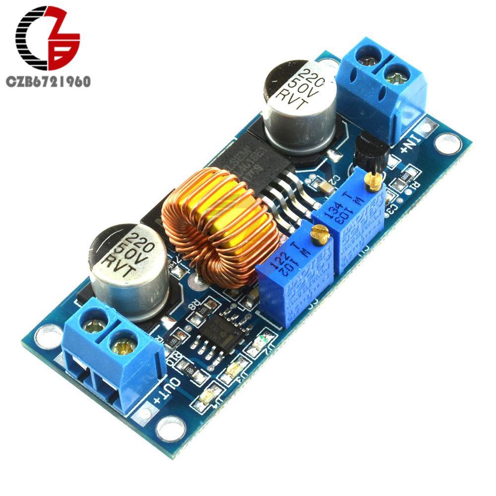 High Efficiency! CC/CV 5A Lithium Charger Board XL4015 Adjustable 6-38V To 1.25-36V DC Step Down Power Supply Buck Module