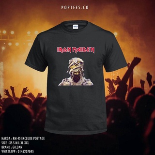 Tee BADASS HM เสื้อยืดผ้าฝ้าย 100% พิมพ์ลายกราฟิก Iron MAIDEN BAND GILDAN UNISEX เสื้อยืดคอกลมผ้าฝ้าย (พร้อมส่ง)