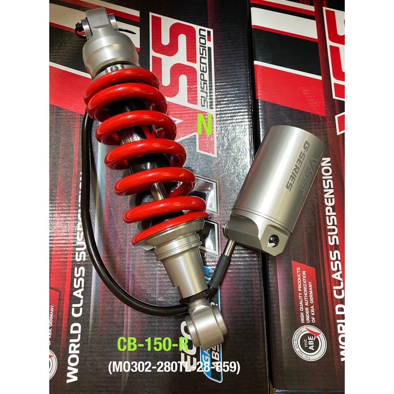 YSSเเท้สำหรับCB-150-R(ปี2017ขึ้นไป-2024) ขนาด280มม.ประกันเเบบลงทะเบียน1ปี/หรือ20,000กม.