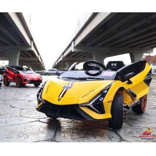 🏎 Lamborghini Speed Rider | Full Option บังคับด้วยมือถือ+รีโมต+Bluetooth) รถแบตเตอรี่เด็กขายดี : KIDs CAR