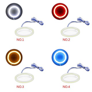ไฟวงแหวนตัดหมอก COB LED สำหรับรถยนต์ 1 ชิ้น