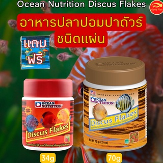 Ocean Nutrition Discus Flakes อาหารปลาปอมปาดัวร์