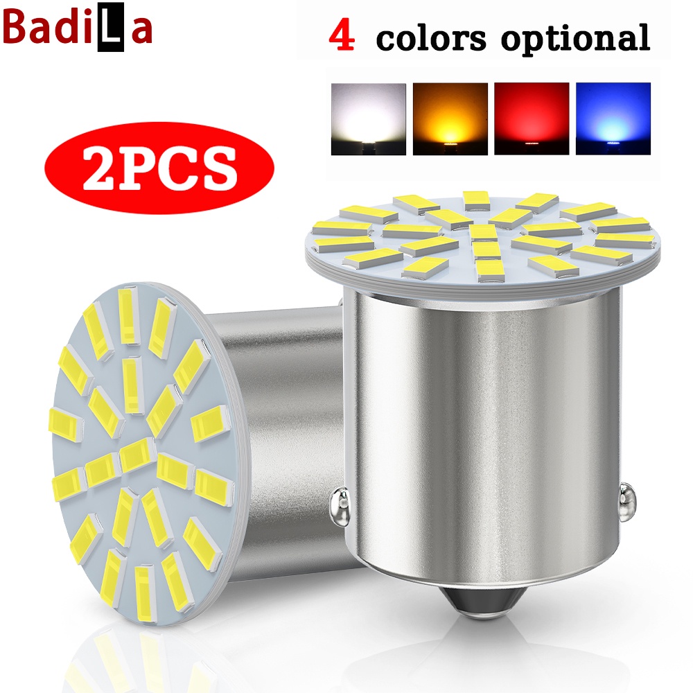[2 ชิ้น] ไฟเลี้ยว ไฟเบรก led 1156 1157 3014 22smd DC12V สําหรับรถยนต์ รถจักรยานยนต์