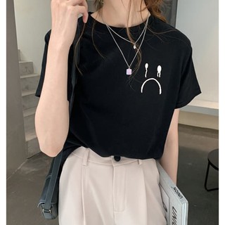 🔥🔥[T-T shirt] เสื้อยืดลาย เกาหลีฮิตๆ เสื้อยืดลายน่ารัก สกรีนด้านหน้า+หลัง พร้อมส่ง