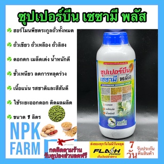 ซุปเปอร์บีน เซซามีน ขนาด 1 ลิตร ฮอร์โมน สำหรับพืชตระกูล ถั่ว งา ถั่วเขียว ถั่วเหลือง ถั่วลิสง ดอกดก เมล็ดเต่ง น้ำหนักดี