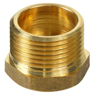 Joints REDUCING BRASS SOCKET CITY 1X1/2" Pipe fitting Water supply system ข้อต่อ ข้อต่อลดเหลี่ยมทองเหลือง CITY 1X1/2 นิ้