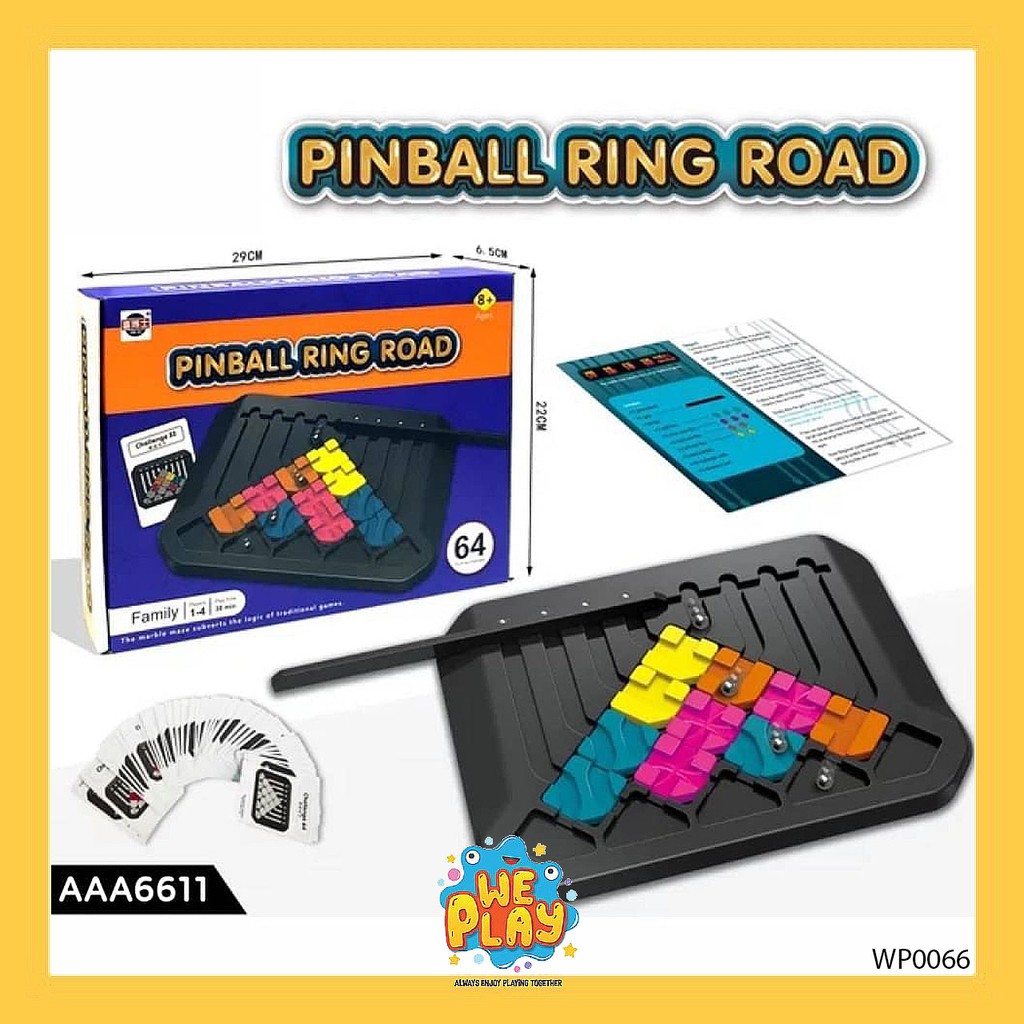 WE PLAY พร้อมส่ง ของเล่นเสริมพัฒนาการ Pinball ring road ทางเชื่อมรางลูกแก้ว พร้อมส่ง