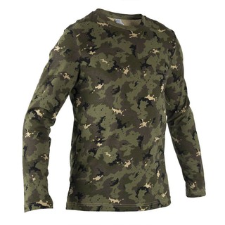 เสื้อยืดแขนยาวรุ่น SG100 (สีเขียว CAMOUFLAGE ISLAND)