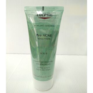 Eucerin - proacne solution scrub 100ml ยูเซอรีน สครับผิวหน้า