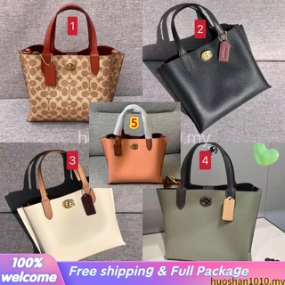 Outlet ส่วนลด🌈 Coach C8562 C8869 C8561 C9092 Willow Mini Tote 24 กระเป๋าถือผู้หญิง/ไหล่/กระเป๋าสะพายข้าง/กระเป๋าสะพาย