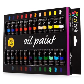 Colore : COLOP-24* ชุดสีน้ำมัน High Quality Oil Paint Set