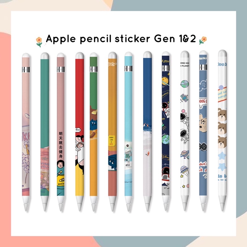 [ลายที่ 34-39] Apple pencil sticker for Gen 1 &amp; 2 สติกเกอร์ Apple pencil [พร้อมส่ง]