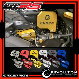 การ์ดบังชุดสายไฟและบังสายเบรกหลัง Revolution Honda Forza 300,350