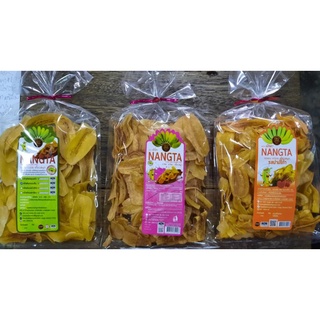 Crispy Banana Chips(NANGTA) กล้วยฉาบ กรอบ อร่อย เคี้ยวเพลิน มี 4รสให้เลือก เค็ม, หวาน, ปาปริก้า และชาเขียว