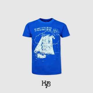 Hybrid T-shirt Men  ไฮบริดเสื้อยืดผู้ชายแขนสั้นสีน้ำเงิน(Blue)MTS-1320-BU