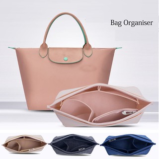 Bluana LONGCHAMP จัดระเบียบ และดันทรงกระเป๋า กระเป๋าถือกระเป๋าออแกไนเซอร์ใบสั้น 192