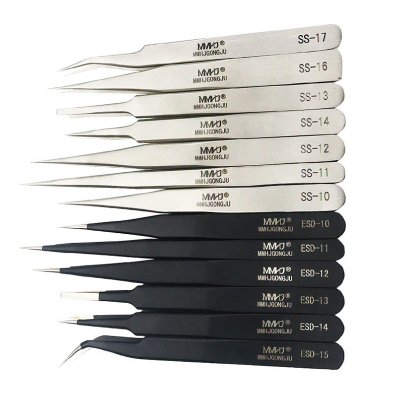 Esd-10 Esd-12/15 เครื่องมือบัดกรีแม่นยําไฟฟ้าสถิตย์แหนบ Esd 1ชิ้น