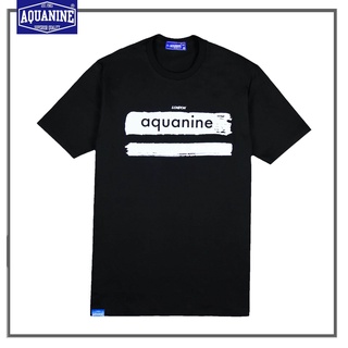 Tee เสื้อยืด AQUANINE tshirt เสื้อยืดผู้ชาย รุ่น BRUSH เสื้อยืดสีดำ ลิขสิทธิ์แท้