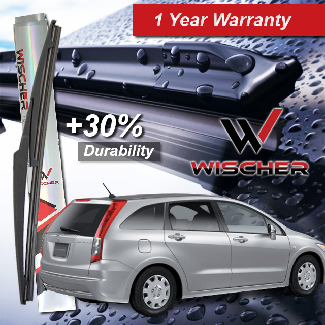 (หลัง) Honda Stream (RN6) 2.0 I-VTEC 2007 Wischer Nano-BOND ใบปัดน้ําฝนด้านหลัง Belakang
