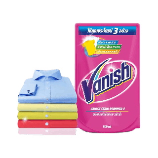 Vanish แวนิช ผลิตภัณฑ์ขจัดคราบ สำหรับผ้าขาวและผ้าสี ชนิดน้ำ 800 มล.