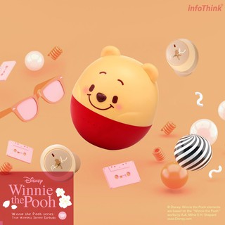 Infothink winnie the pooh ลําโพงไร้สายบลูทูธ 5 . 0 รูปหมีพูห์