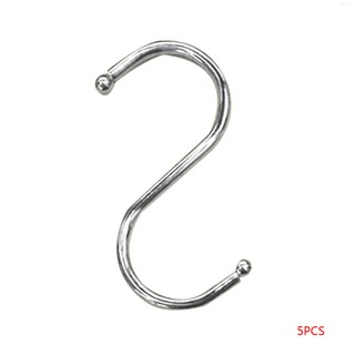 5pcs S Shaped Hooks Kitchen Spoon Pan Pot Utensils Hangers Closet Clothes Handbag Coat Hook  💛Kitchentool