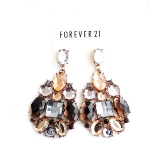 ต่างหูคริสตัล Forever21