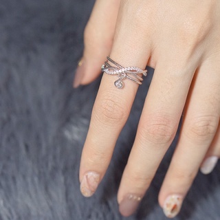 Risara | Jenine Ring (Freesize) แหวนคริสตัล แหวนออกงาน แหวนเพชร แหวนสวย แหวนฟรีไซส์