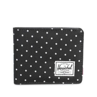 HERSCHEL HANK WALLET - BLACK POLKA DOT