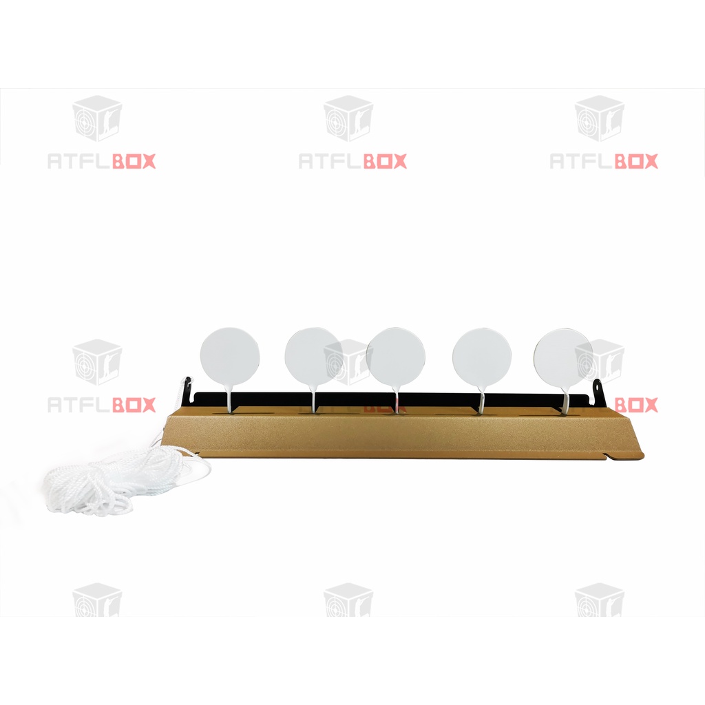 ขาตั้งแผ่นโลหะ พร้อมแผ่นเหล็ก 5 แผ่น สําหรับปืนพก แอร์ซอฟท์ BB กลางแจ้ง และในร่ม
