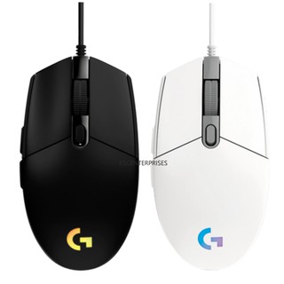 ของแท้ Logitech G102 LIGHTSYNC BLACK, WHITE GEN2 Wired Gaming Mouse