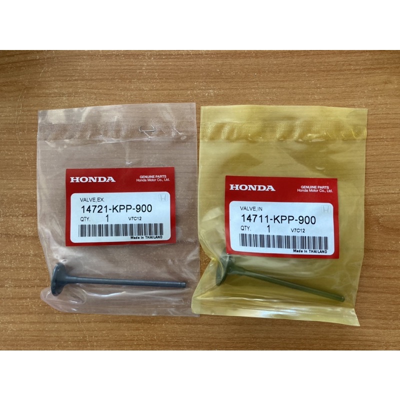 วาล์วไดี+วาล์วไอเสีย CBR ,CBR-150i แท้ VCM 14711-KPP-900 14721-KPP-900
