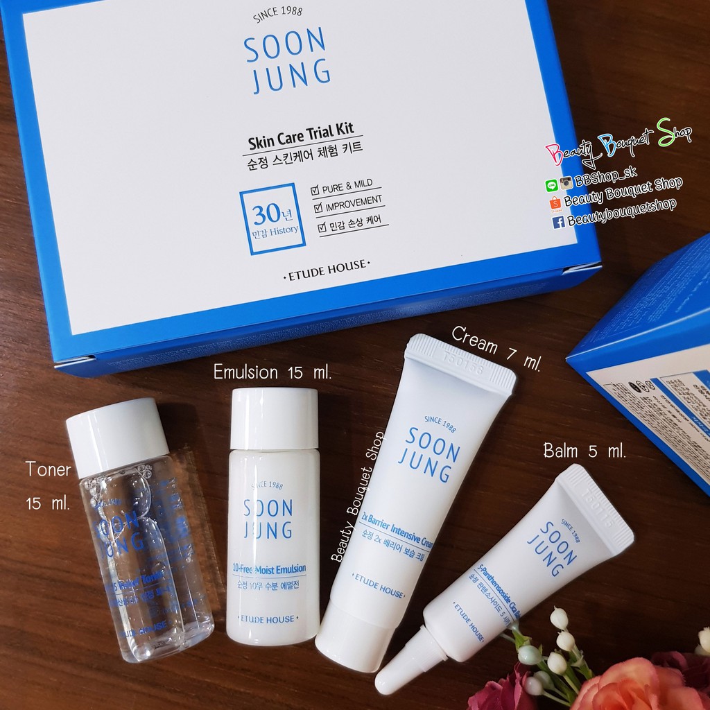 Etude House Soon Jung Skin Care Trial Kit (4 items)