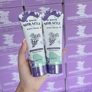 พร้อมส่ง/ของแท้ M WHITE MIRACLE เอ็มไวท์มิราเคิล ครีมหัวเชื้อพม่า ครีมแม่มดโฉมใหม่ 100 g. ครีมบำรุงผิวขาว ดับเบิ้ลไวท์