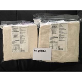 ❤️พร้อมส่ง สำลี มูจิ Muji cut cotton ออแกนิค ขนาด 60x50mm 180 แผ่น และ 90x79mm 135 แผ่น