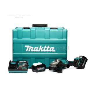 MAKITA ชุดเครื่องเจียร์ไร้สาย 40 โวลต์ ขนาด 7 นิ้ว รุ่น GA037GT201 ความเร็วรอบตัวเปล่า 7800 รอบ/นาที