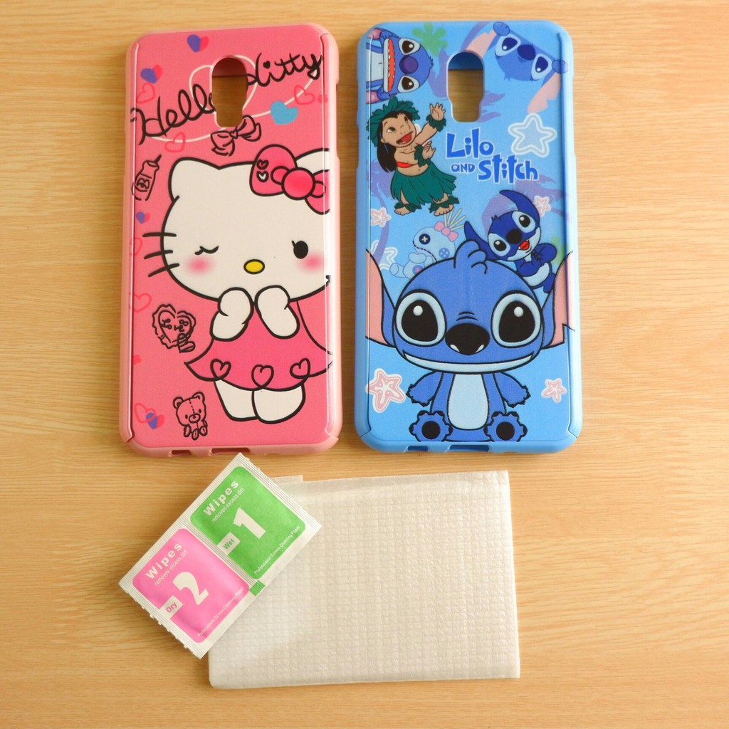 เคสประกบ 360 การ์ตูน+ฟิล์มกระจก #5 J7  J7 core #J7plus (ใช้เคสตัวเดียวกัน)