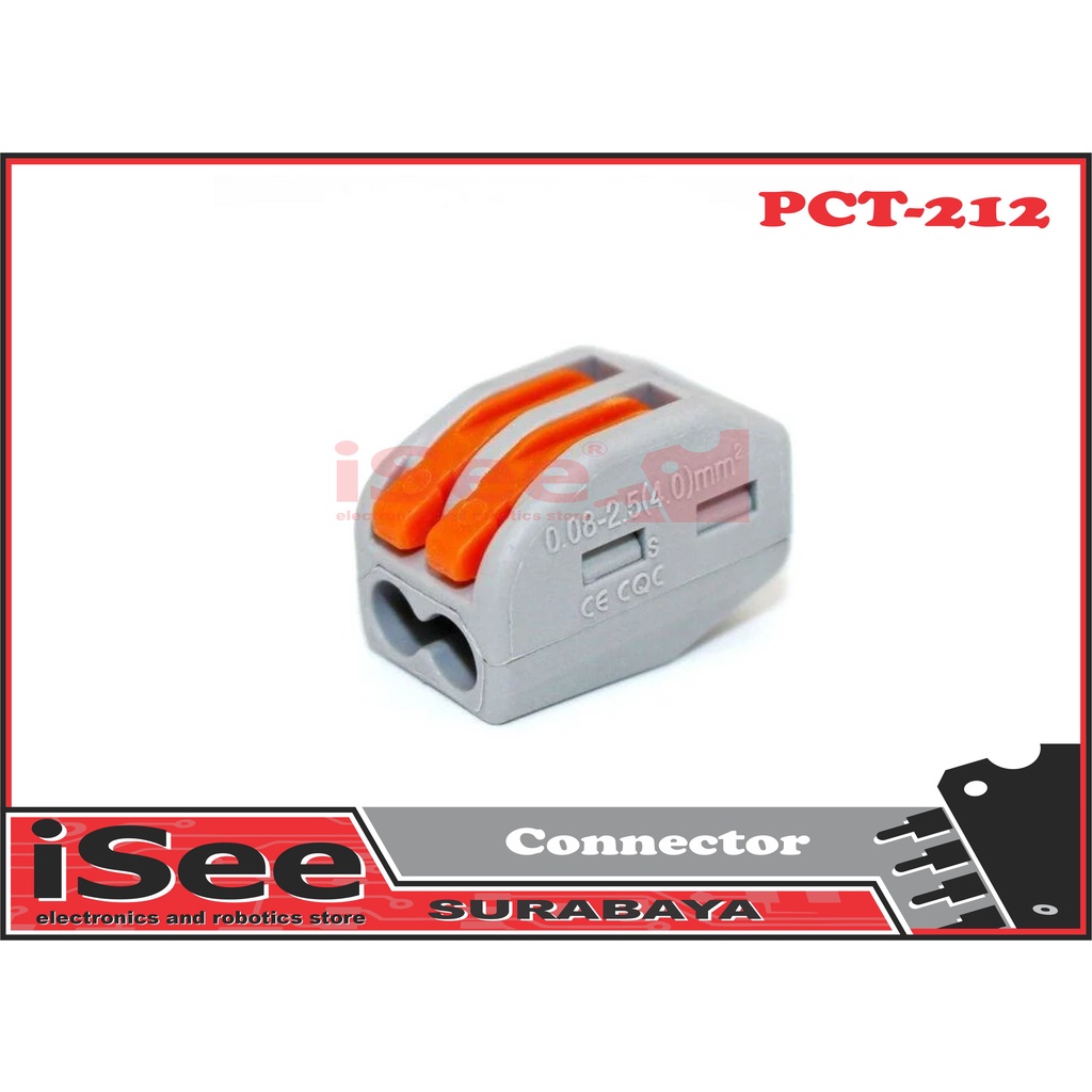 PCT-212 Quick Connect Terminal Block Clamp 2 สาย PCT212