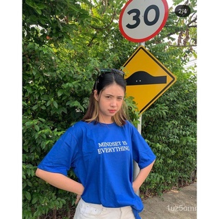 เสื้อยืดผ้าฝ้ายพิมพ์ลายขายดี [new]29decem - เสื้อยืดลาย MINDSET IS EVERYTHING GlRs