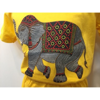 เสื้อผ้าเด็ก พร้อมกางเกง ชุดเด็ก ผ้ายืด cotton 100% อายุ 2-8 ขวบ