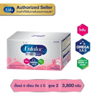 นม เอนฟา แล็ค สมาร์ทพลัส นม สูตร 2 นมผง เด็ก ขนาด 3800 กรัม Enfalac Smart+ Formula 2 Milk Powder 3800 grams