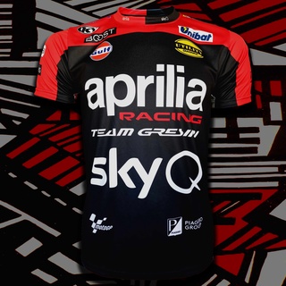 เสื้อยืดคอกลม T-shirt MotoGP Aprilia Racingเสื้อโมโตจีพี ทีม อพรีเลีย เรสซิ่ง #MG0042 รุ่น Aleix Espargaró#41 ไซส์ S-5XL