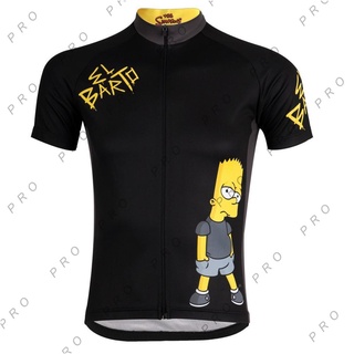 พร้อมส่ง SIMPSONS เสื้อกีฬาแขนสั้น ลายทีมขี่จักรยาน Ropa Ciclismo Hombre Baru สําหรับผู้ชาย